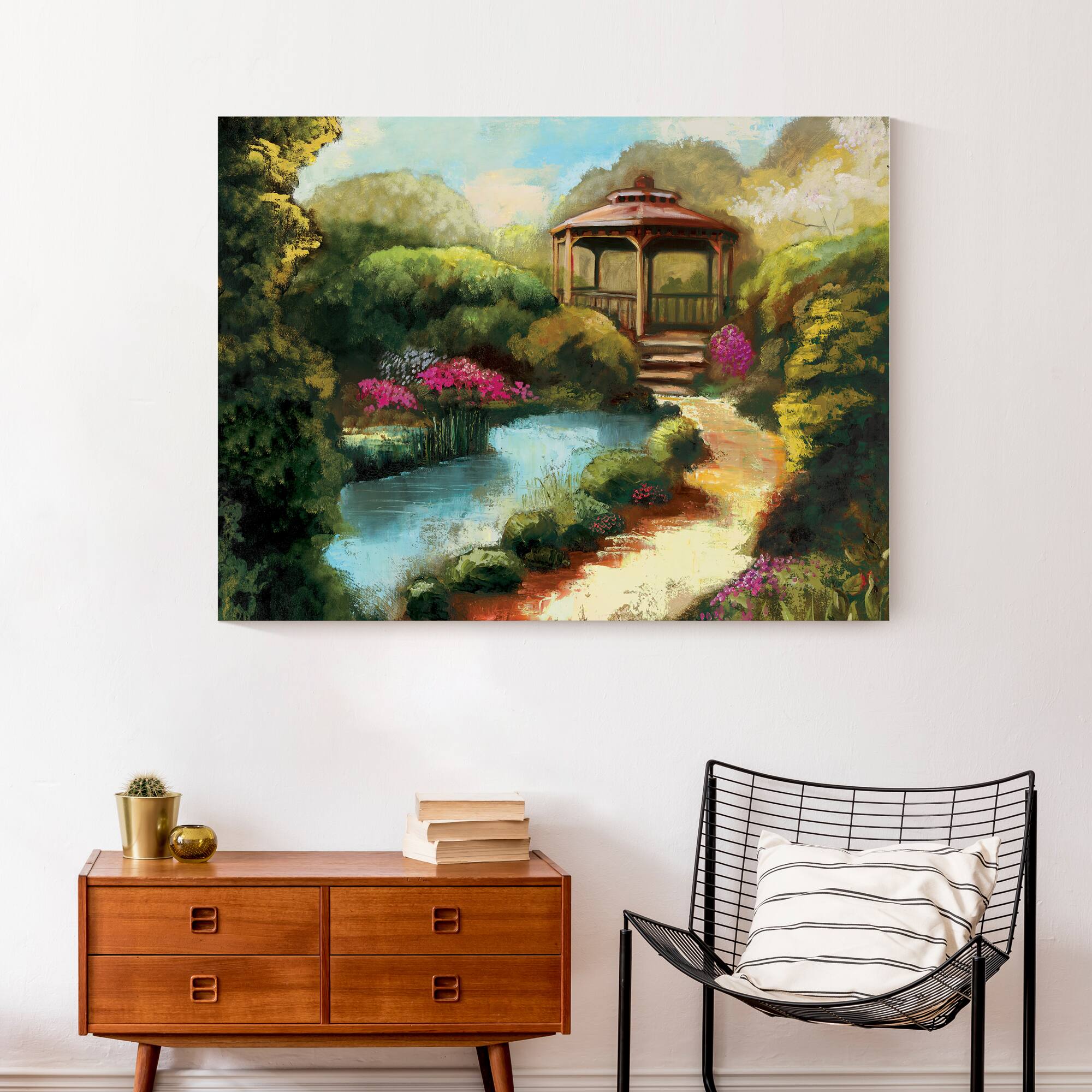 Garden Gazebo Canvas Wall Art